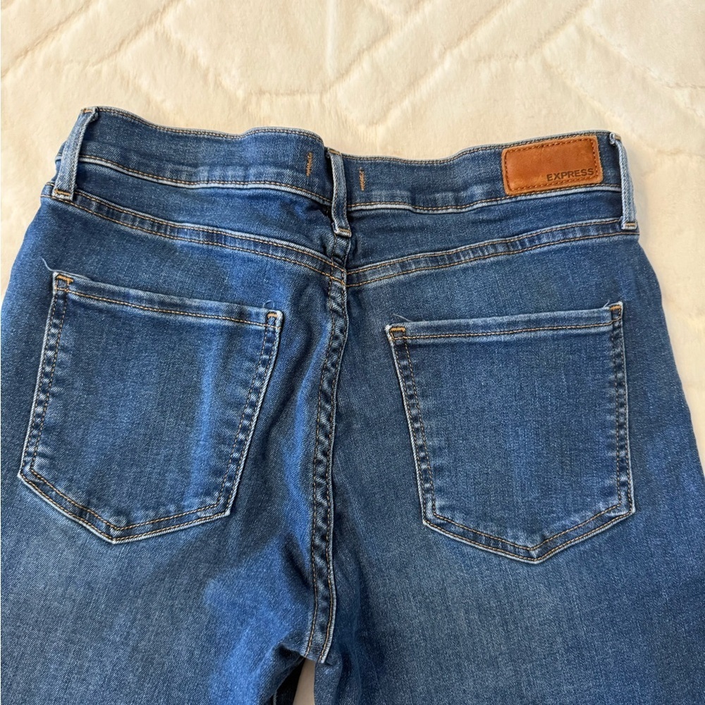 Express Women's Dark Blue Skinny Jeans - Picture 7 of 11